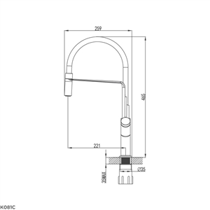 Vòi Rửa Chén Malloca K081C